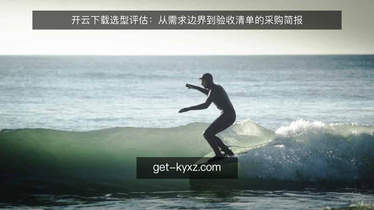 开云下载选型评估:从需求边界到验收清单的采购简报